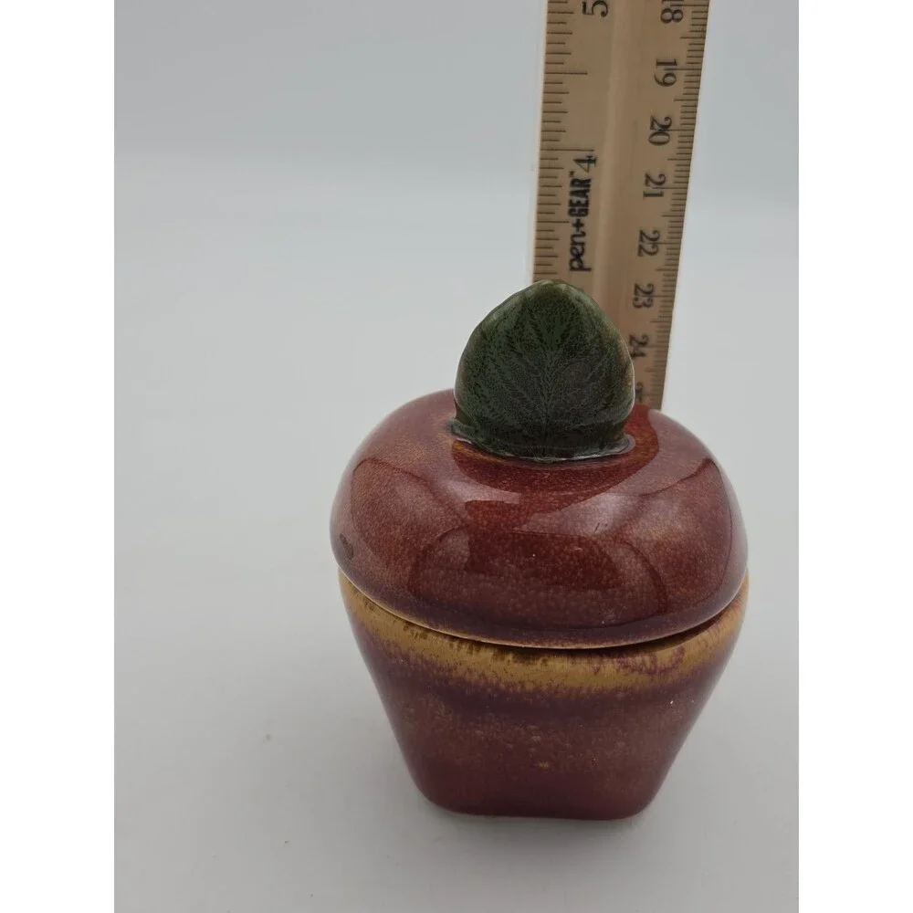 Grasslands Road Ceramic Candle Jar w/ Lid Fall Harvest Kitchen Decor #4536